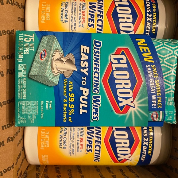 NWT Clorox Disinfecting Wipes, Crisp Lemon & Fresh Scent,Bundle of 3 - Picture 3 of 3